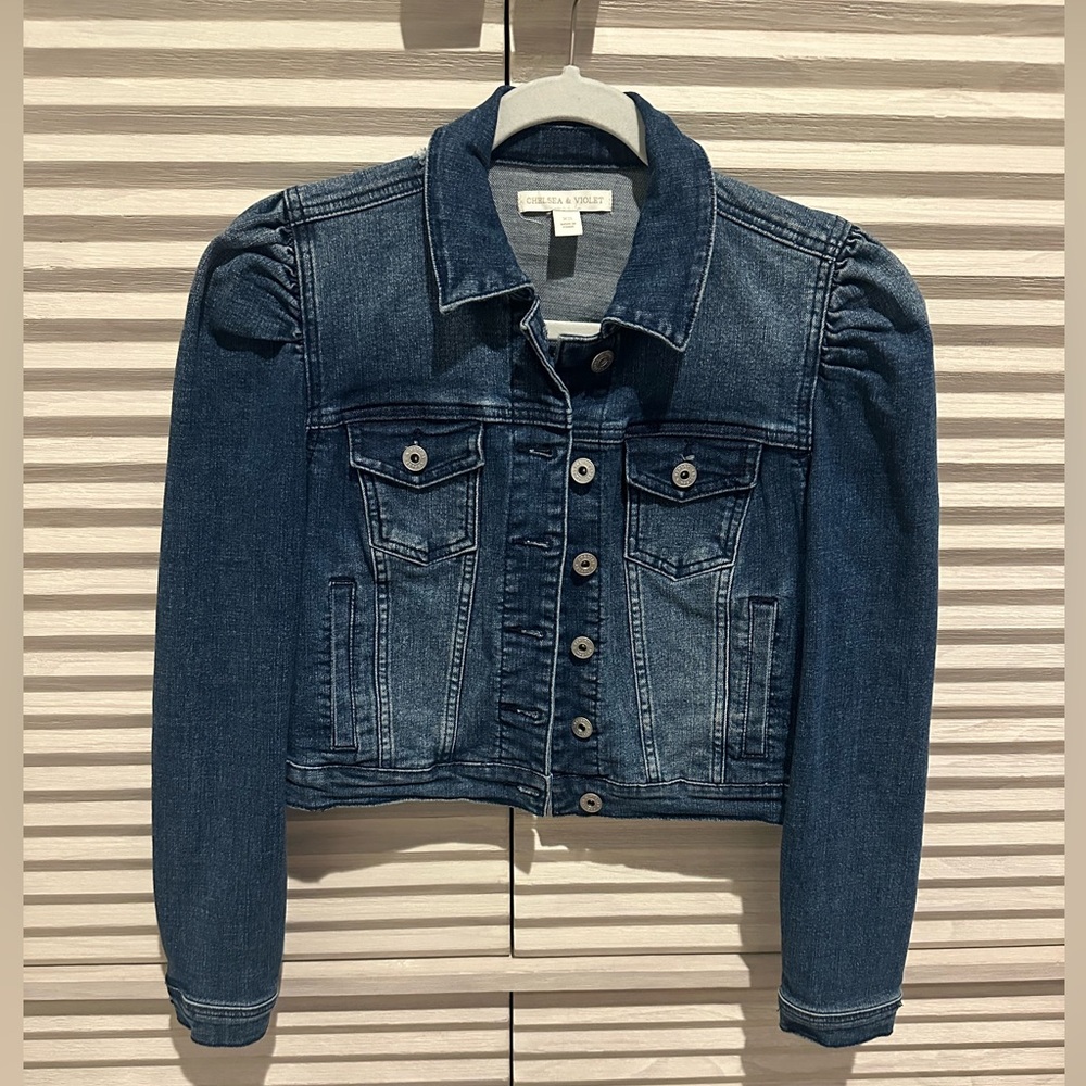 Chelsea & Violet Dark Blue Jean Jacket for teens